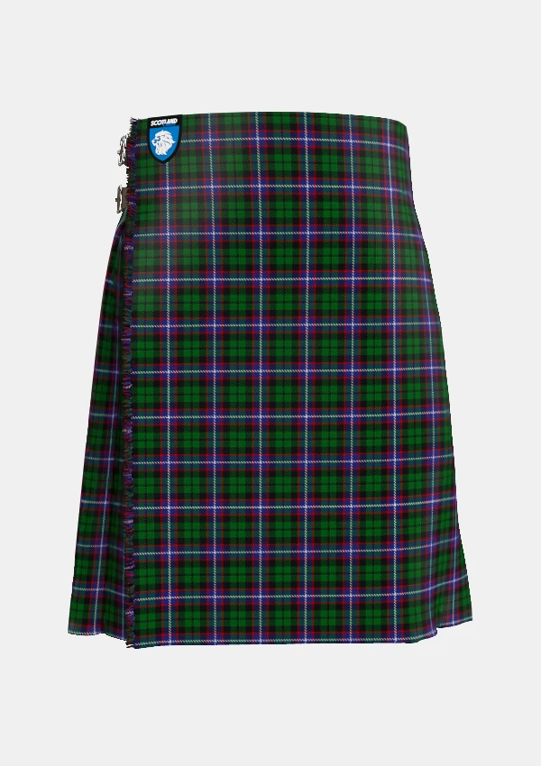 Traditional_Russell_tartan_3179_front_image_with_pleated_design_and_adjustable_buckles_for_men