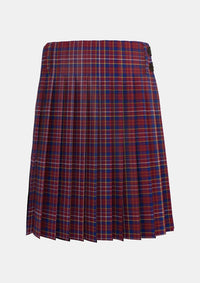 Traditional_Ruxton_Hunting_Tartan_2379_kilt_back_image_with_pleated_design_and_adjustable_buckles_for_men