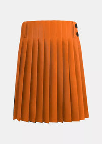 Traditional_Saffron_Tartan_kilt_back_image_with_pleated_design_and_adjustable_buckles_for_men