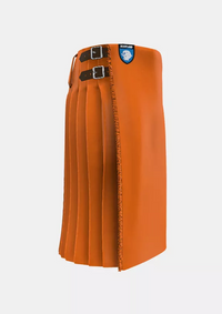 Traditional_Saffron_Tartan_kilt_right_image_with_pleated_design_and_adjustable_buckles_for_men
