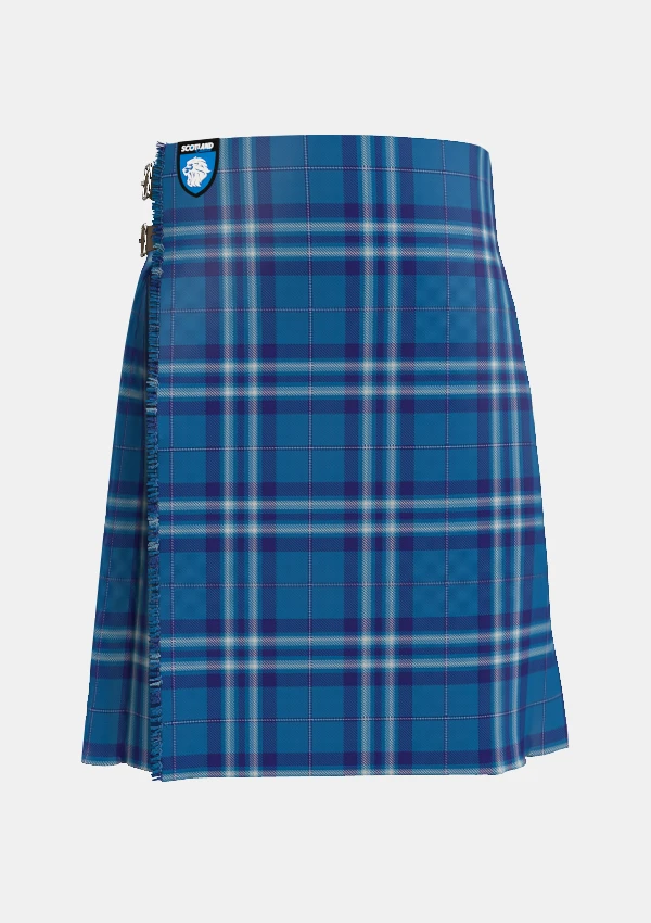 Traditional_Saltire_tartan_front_image_with_pleated_design_and_adjustable_buckles_for_men