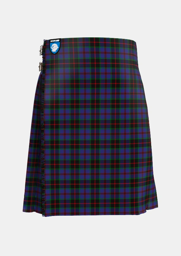 Traditional_Sandberg_Tartan_6860_kilt_front_image_with_pleated_design_and_adjustable_buckles_for_men