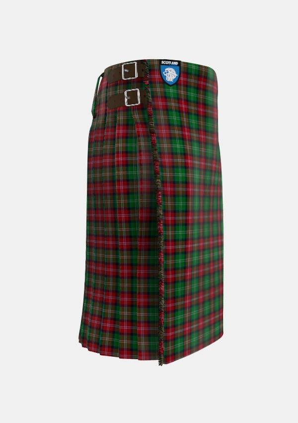 Traditional_Sawyer_Tartan_2162_kilt_right_image_with_pleated_design_and_adjustable_buckles_for_men