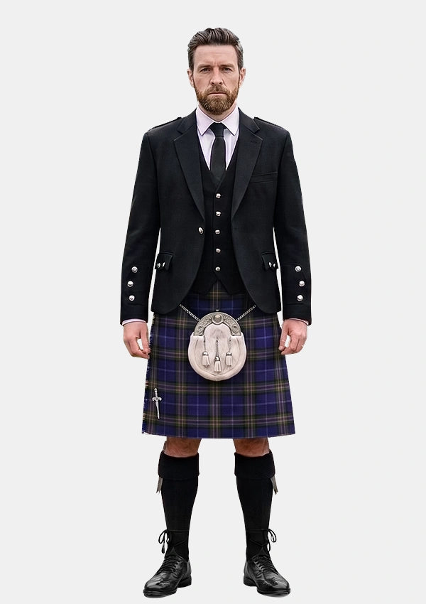 Traditional_Scotland_the_Brave_Tartan_2563_Kilt_and_Argyle_Jacket_Kilt_Outfits_front_image