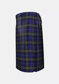 Traditional_Scotland_the_Brave_Tartan_2563_kilt_left_image_with_pleated_design_and_adjustable_buckles_for_men