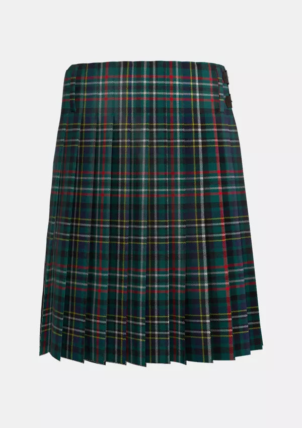 Traditional_Scott_Green_Modern_Tartan_kilt_back_image_with_pleated_design_and_adjustable_buckles_for_men
