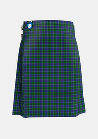 Traditional_Scott_Green_Sir_Walter_Tartan_50_kilt_front_image_with_pleated_design_and_adjustable_buckles_for_men