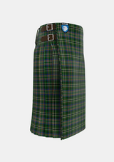 Traditional_Scott_Green_Tartan_825_kilt_right_image_with_pleated_design_and_adjustable_buckles_for_men