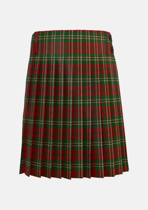 Traditional_Scott_Tartan_kilt_1005_back_image_with_pleated_design_and_adjustable_buckles_for_men