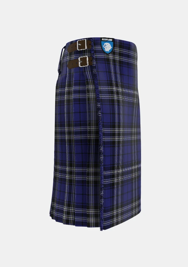 Traditional_Shalom_Tartan_kilt_7647_right_image_with_pleated_design_and_adjustable_buckles_for_men