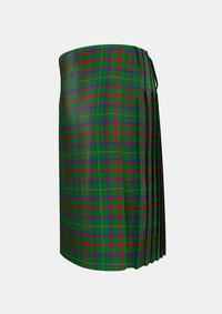 Traditional_Shaw_of_Tordarroch_Green_Hunting_Tartan_318_kilt_left_image_with_pleated_design_and_adjustable_buckles_for_men