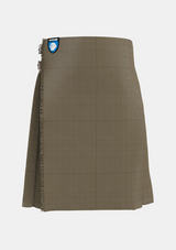 Traditional_Shepherd_Brown_White_Tartan_3205_kilt_front_image_with_pleated_design_and_adjustable_buckles_for_men