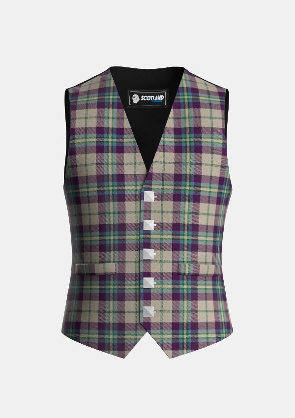 Traditional_Shiel_Purple_Tartan_7583_Waistcoat_front_image