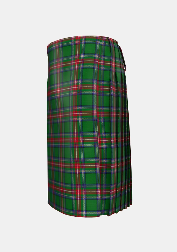 Traditional_Sillars_Tartan_3207_kilt_left_image_with_pleated_design_and_adjustable_buckles_for_men