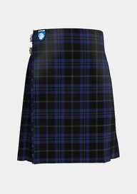 Traditional_Silver_Thistle_Tartan_6686_kilt_front_image_with_pleated_design_and_adjustable_buckles_for_men