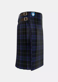Traditional_Silver_Thistle_Tartan_6686_kilt_right_image_with_pleated_design_and_adjustable_buckles_for_men