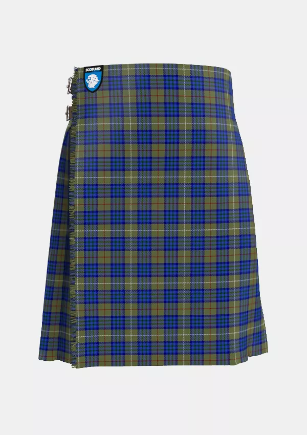 Traditional_Simpson_B_and_Family_Tartan_14298_kilt_front_image_with_pleated_design_and_adjustable_buckles_for_men