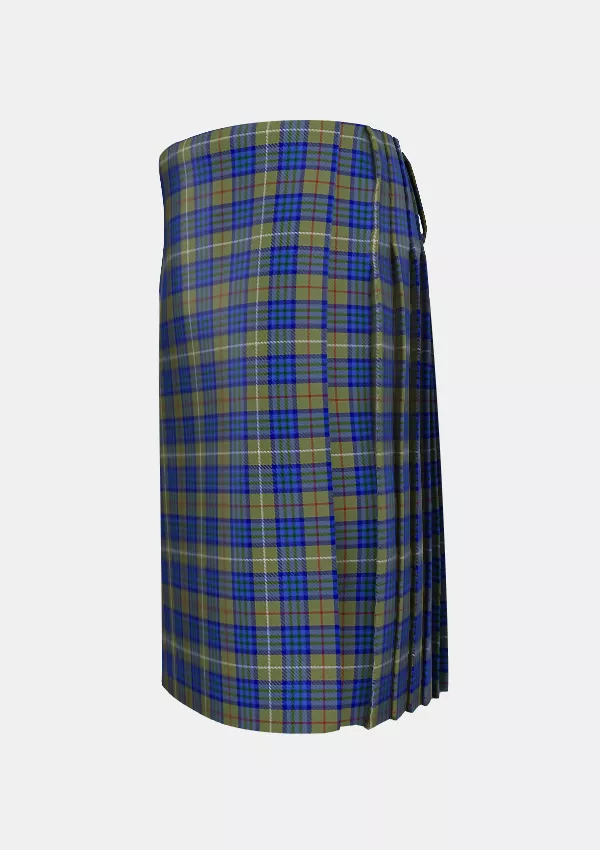 Traditional_Simpson_B_and_Family_Tartan_14298_kilt_left_image_with_pleated_design_and_adjustable_buckles_for_men