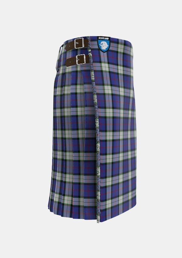 Traditional_Sinclair_Dress_Dance_Tartan_2434_kilt_right_image_with_pleated_design_and_adjustable_buckles_for_men
