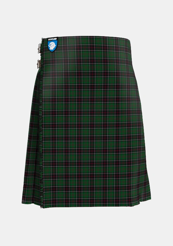 Traditional_Sinclair_Hunting_Tartan_965_kilt_front_image_with_pleated_design_and_adjustable_buckles_for_men