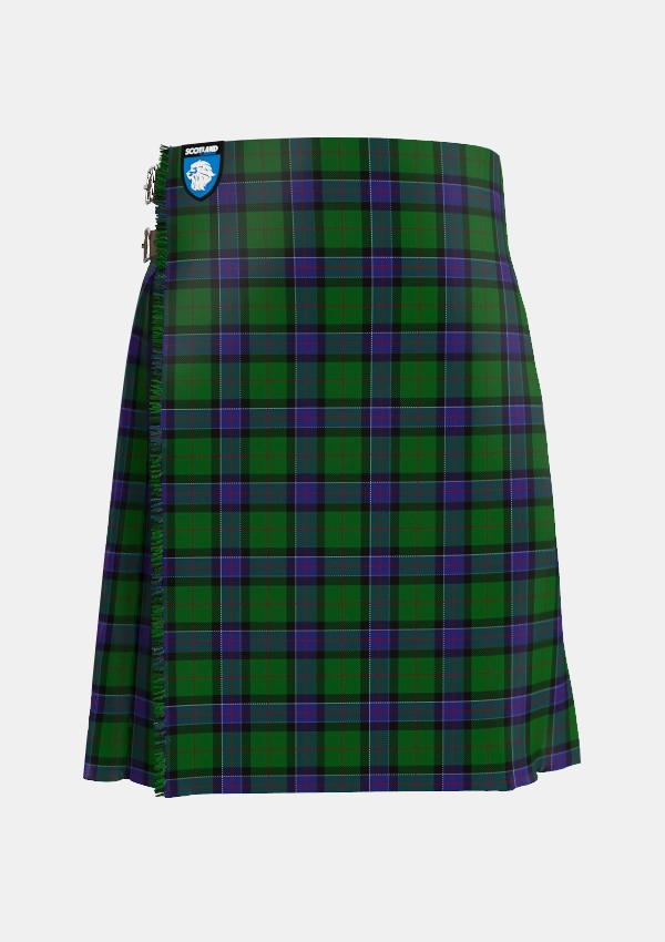 Traditional_Sinclair_Hunting_VS_Tartan_889_kilt_front_image_with_pleated_design_and_adjustable_buckles_for_men