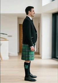 Traditional_Sinclair_tartan_Kilt_and_Argyle_Jacket_Kilt_Outfit_left_image