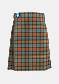 Traditional_Smith_Weathered_tartan_kilt_front_image_with_pleated_design_and_adjustable_buckles_for_men