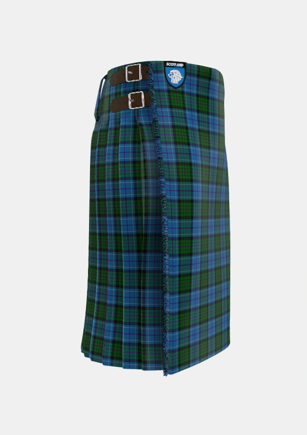 Traditional_Smithers_Tartan_2227_kilt_right_image_with_pleated_design_and_adjustable_buckles_for_men