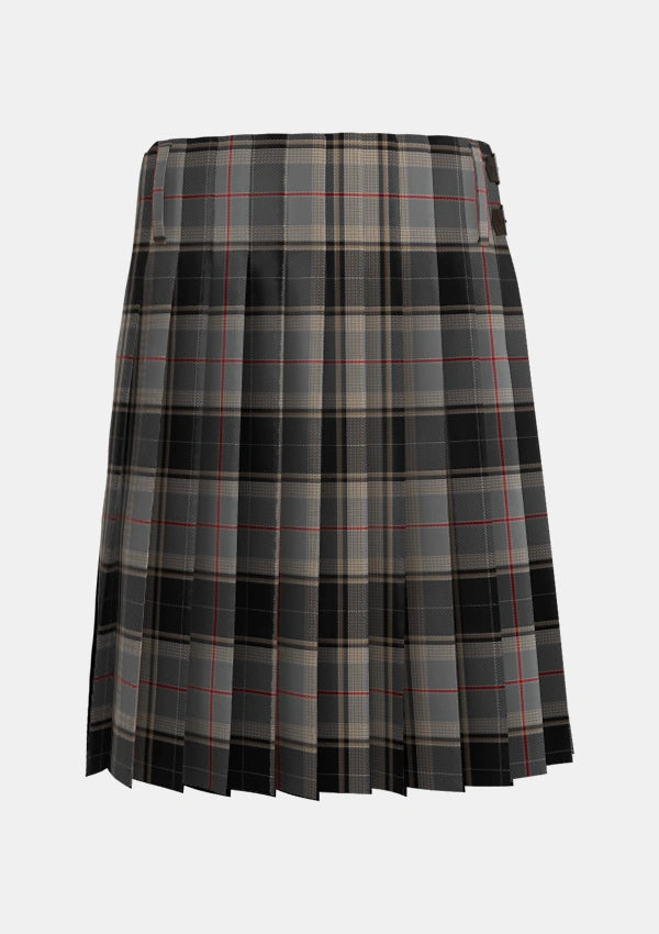 Traditional_Sobieski_Stewart_Tartan_7096_kilt_back_image_with_pleated_design_and_adjustable_buckles_for_men