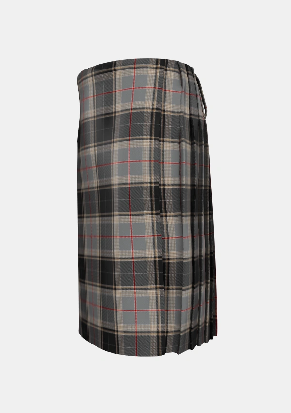 Traditional_Sobieski_Stewart_Tartan_7096_kilt_left_image_with_pleated_design_and_adjustable_buckles_for_men