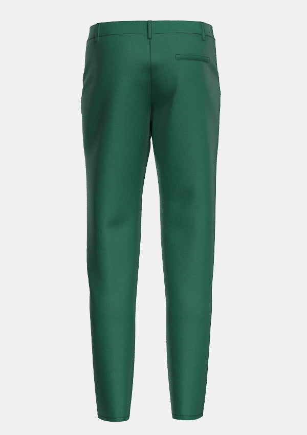 Traditional_Solid_Green_Tartan_trouser_back_image