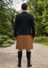 Traditional_Solid_Light_Brown_Kilt_and_Argyle_Jacket_Kilt_Outfit_back_image