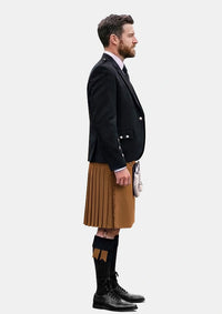 Traditional_Solid_Light_Brown_Kilt_and_Argyle_Jacket_Kilt_Outfits_right_image