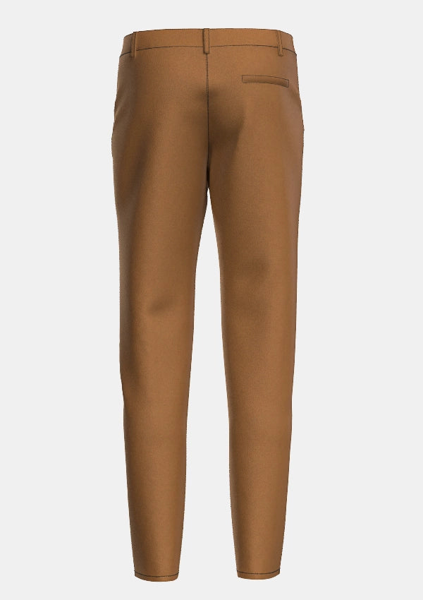 Traditional_Solid_Light_Brown_trouser_back_image