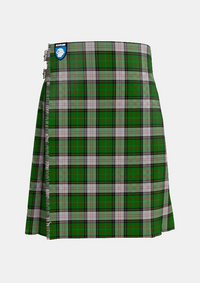 Traditional_Spanish_Shirt_Tartan_kilt_4399_front_image_with_pleated_design_and_adjustable_buckles_for_men