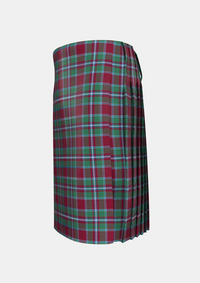 Traditional_Spens_Spence_Tartan_1671_kilt_left_image_with_pleated_design_and_adjustable_buckles_for_men