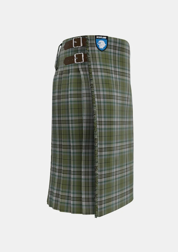 Traditional_Spirit_of_Loch_Ness_tartan_right_image_with_pleated_design_and_adjustable_buckles_for_men