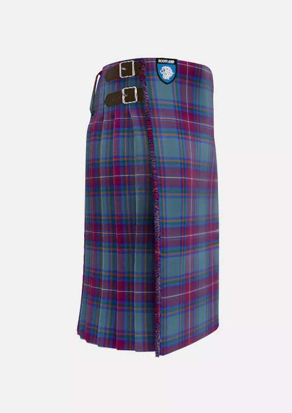 Traditional_Steele_William_Habib_Tartan_12597_kilt_right_image_with_pleated_design_and_adjustable_buckles_for_men