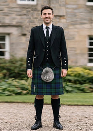 Traditional_Stephen_Mathieson_tartan_10108_Kilt_and_Argyle_Jacket_Kilt_Outfit_front_image