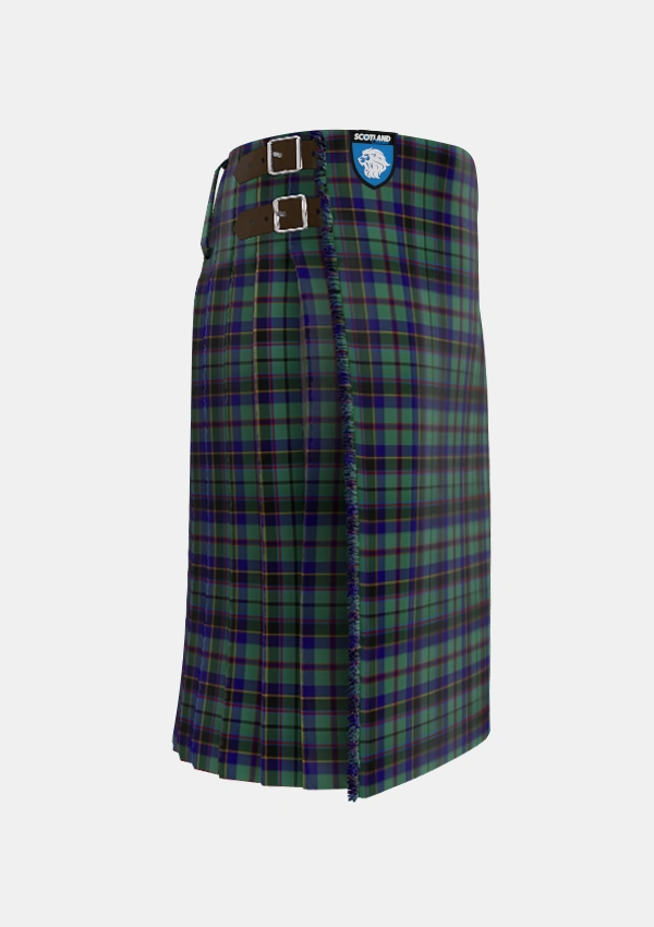 Traditional_Stephenson_2_Tartan_517_kilt_right_image_with_pleated_design_and_adjustable_buckles_for_men