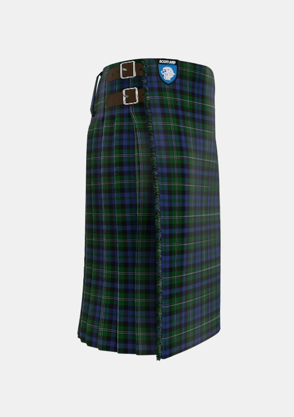 Traditional_Stephenson_Hunting_Tartan_3222_kilt_right_image_with_pleated_design_and_adjustable_buckles_for_men