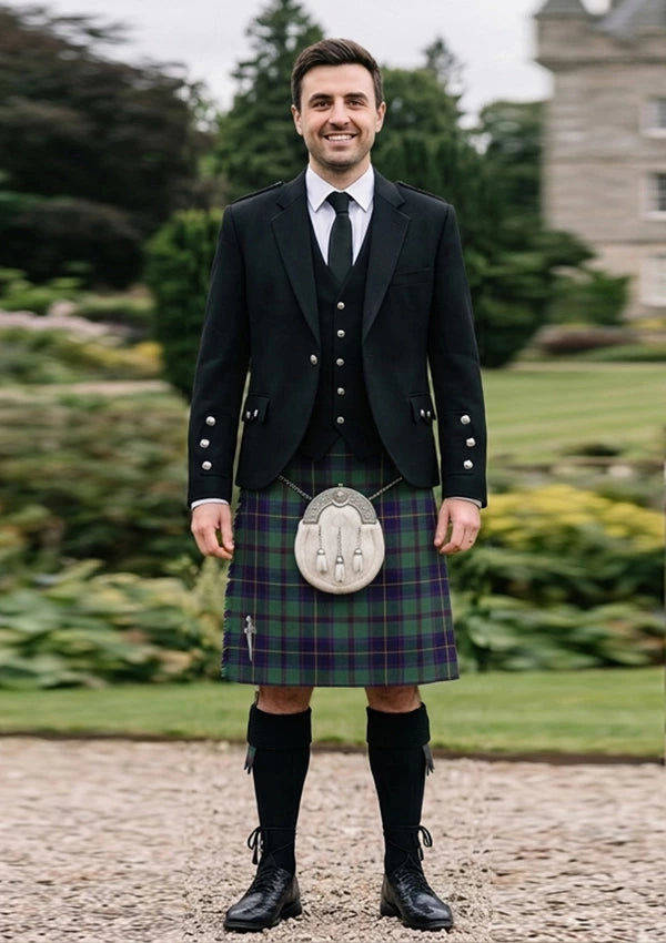 Traditional_Stephenson_Tartan_517_Kilt_and_Argyle_Jacket_Kilt_Outfit_front_image