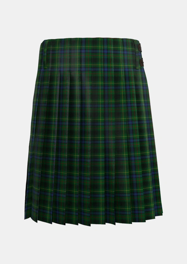 Traditional_Stewart_Hunting_1_Tartan_1916_kilt_back_image_with_pleated_design_and_adjustable_buckles_for_men