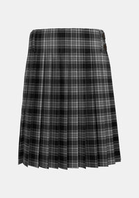 Traditional_Stewart_Mourning_3_Tartan_1247_kilt_back_image_with_pleated_design_and_adjustable_buckles_for_men