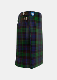 Traditional_Stewart_Old_Tartan_kilt_319_right_image_with_pleated_design_and_adjustable_buckles_for_men