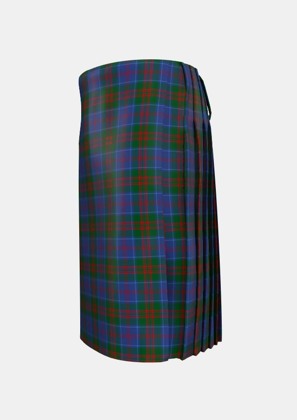 Traditional_Stewart_of_Appin_2_Tartan_428_kilt_left_image_with_pleated_design_and_adjustable_buckles_for_men