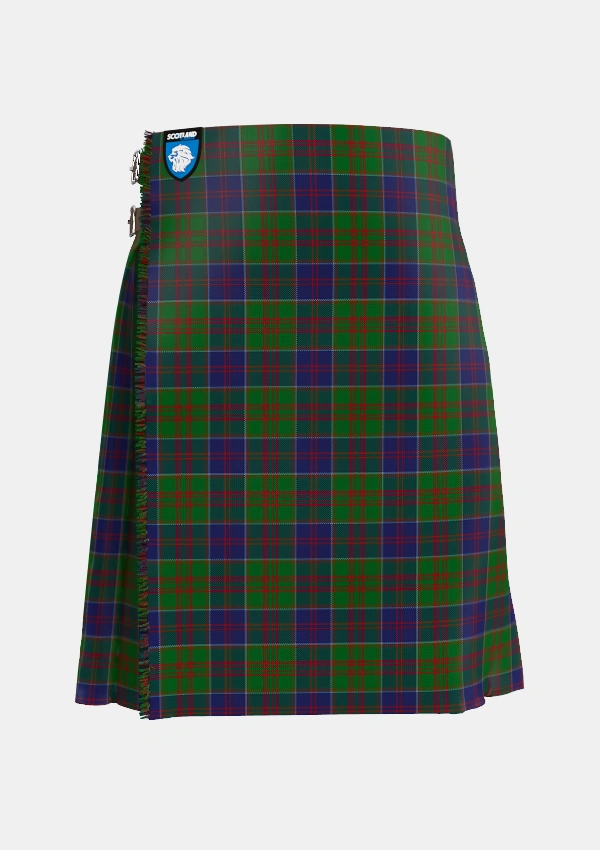 Traditional_Stewart_of_Appin_Hunting_Tartan_430_kilt_front_image_with_pleated_design_and_adjustable_buckles_for_men