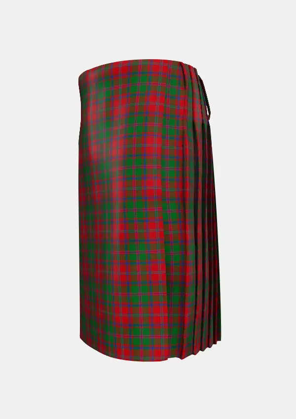 Traditional_Stewart_of_Appin_Tartan_839_kilt_left_image_with_pleated_design_and_adjustable_buckles_for_men