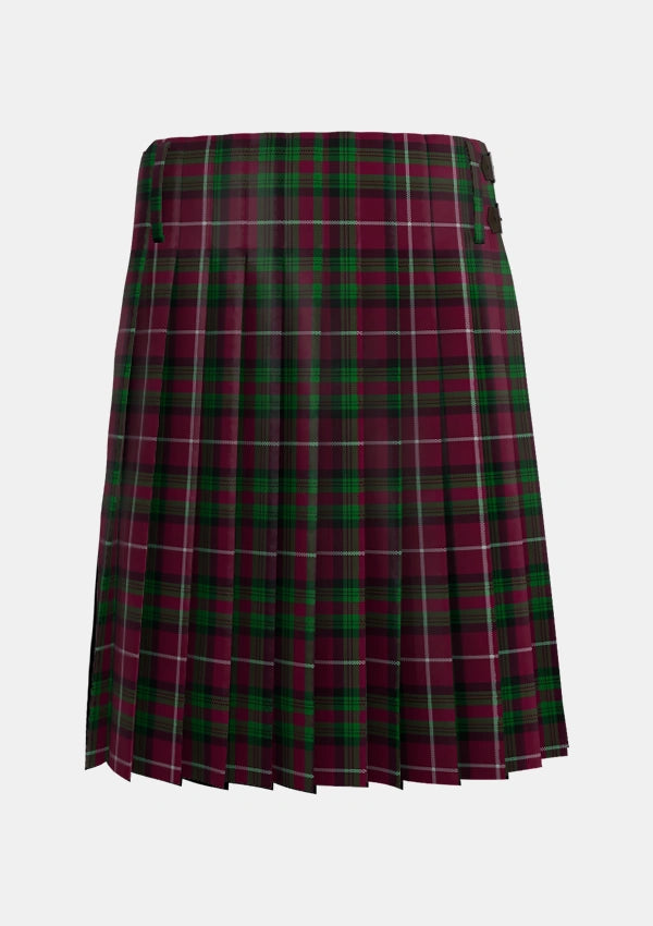 Traditional_Stewart_of_Bute_Hunting_Tartan_5175_kilt_back_image_with_pleated_design_and_adjustable_buckles_for_men
