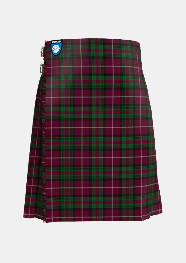 Traditional_Stewart_of_Bute_Hunting_Tartan_5175_kilt_front_image_with_pleated_design_and_adjustable_buckles_for_men